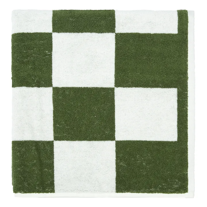 Serviette de bain Check | Matcha- Image produit n°0
