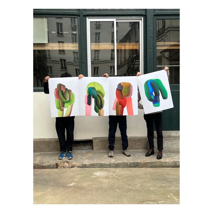 Drawing 20 Ronan Bouroullec | Vert pâle- Image produit n°2