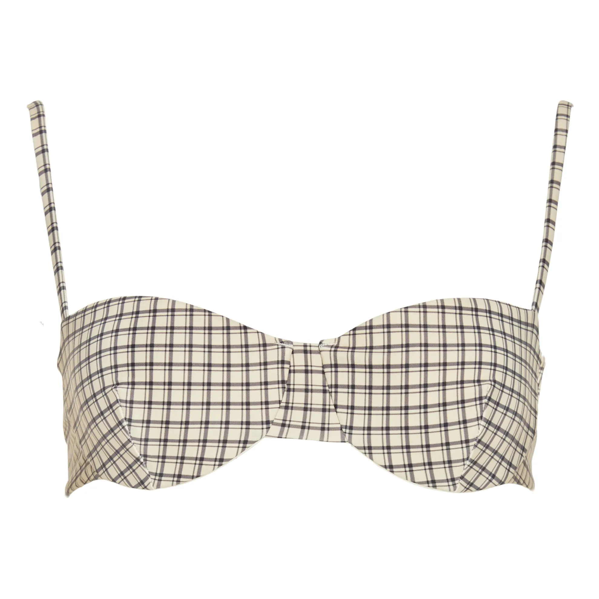 Ziah Bardot Bikini Top Black Smallable