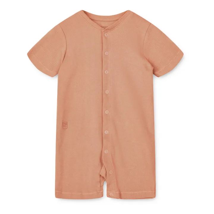 Combishort Pyjama Coton Bio Bilbao | Vieux Rose- Image produit n°0