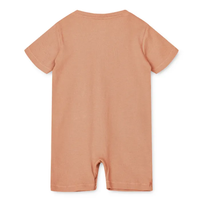 Combishort Pyjama Coton Bio Bilbao | Vieux Rose- Image produit n°1