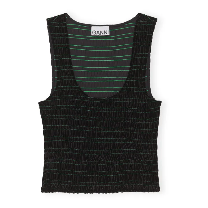 Top Smock Velours Jersey | Noir- Image produit n°0