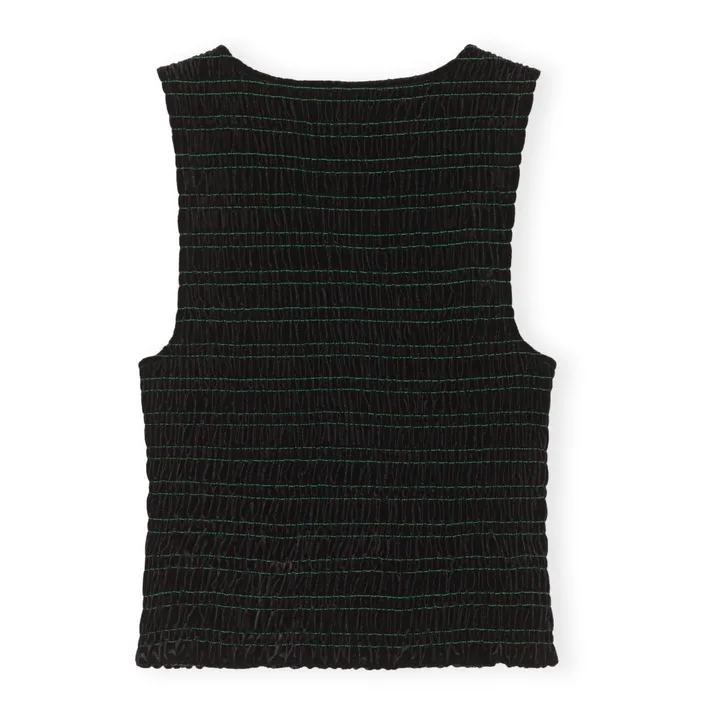 Top Smock Velours Jersey | Noir- Image produit n°4