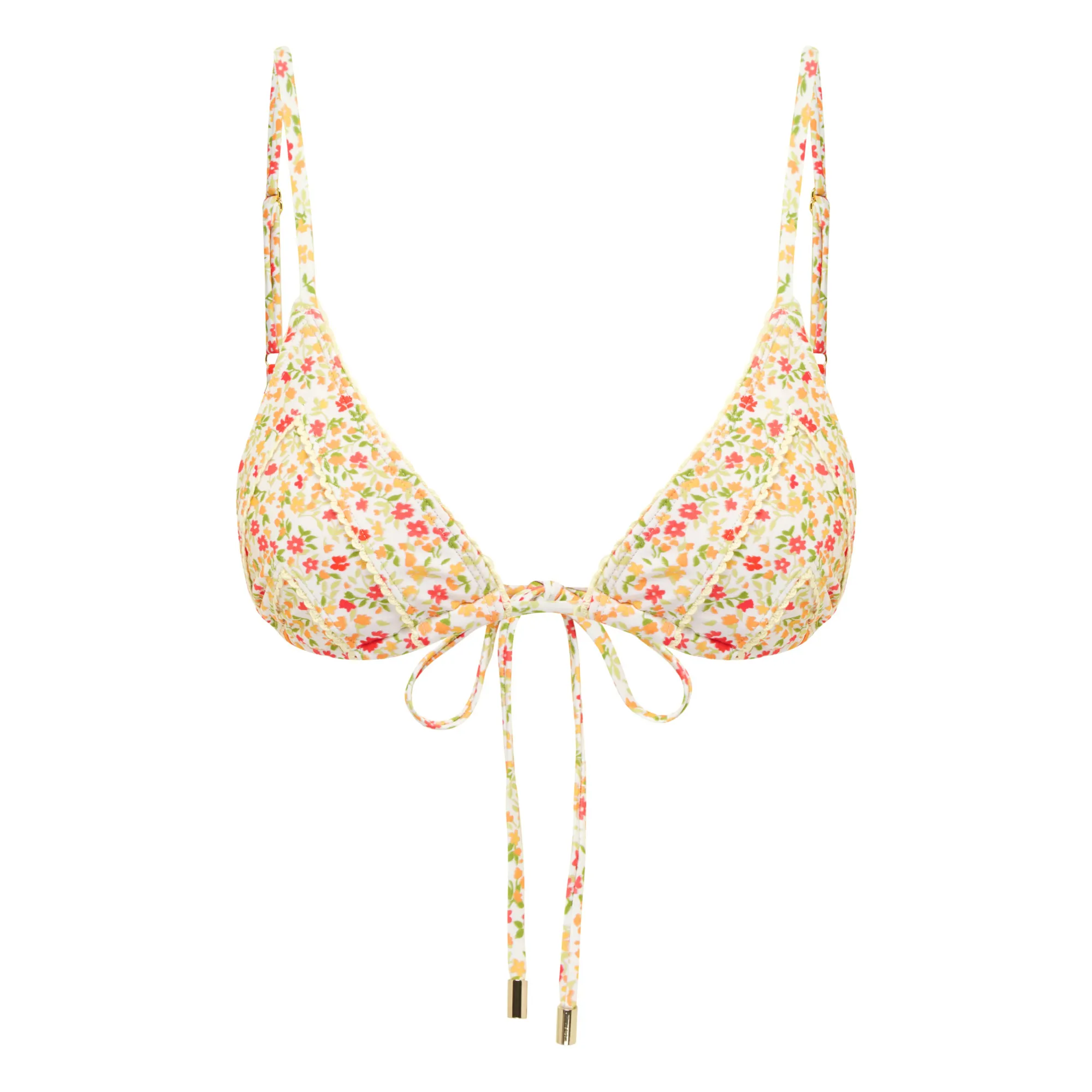 Peony Floret Bikini Top Yellow Smallable