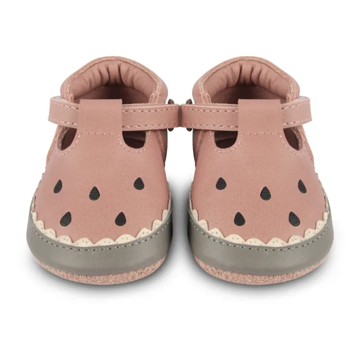 Nanoe Watermelon Leather Slippers | Pink- Product image n°2