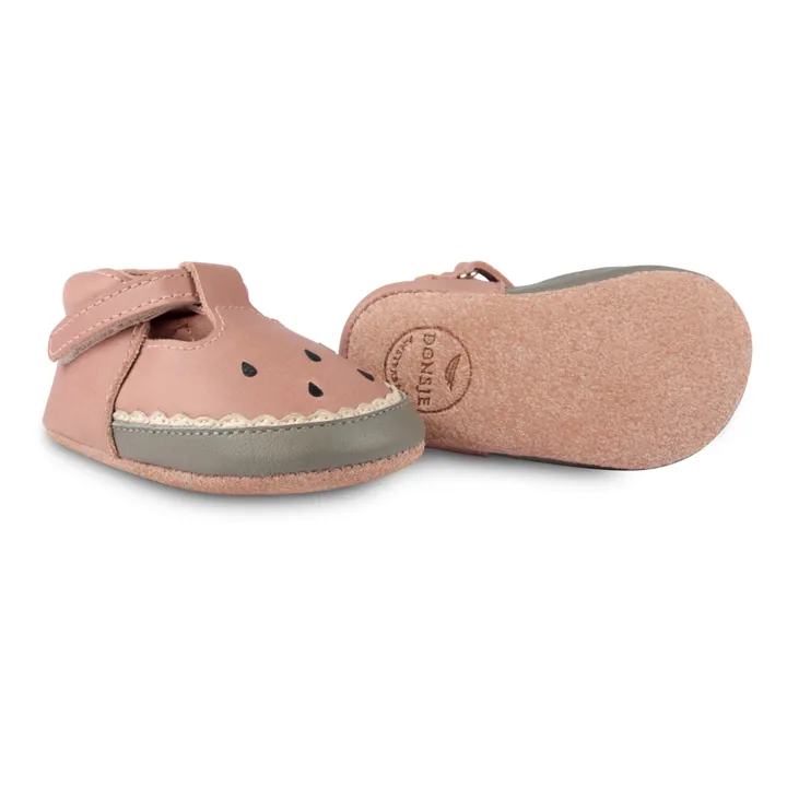 Nanoe Watermelon Leather Slippers | Pink- Product image n°4