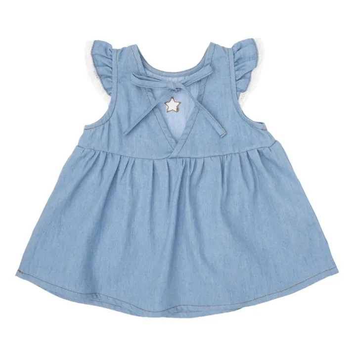 Robe Chambray | Bleu jean- Image produit n°1