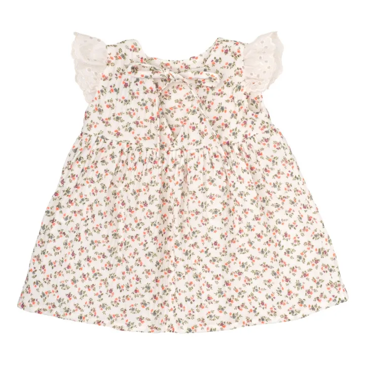 Robe Fleurie | Ecru- Image produit n°1