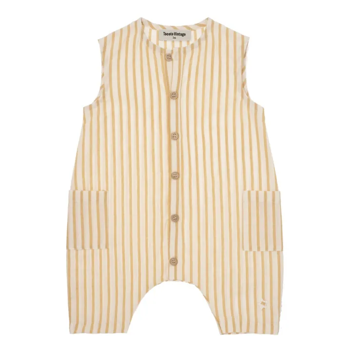 Combinaison Rayée | Jaune- Image produit n°0