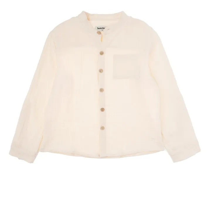 Chemise Gaze de Coton Lisa | Ecru- Image produit n°0
