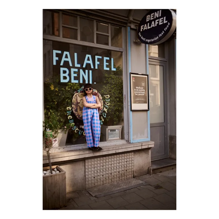 Jumpsuit kariert Wavy | Blau- Produktbild Nr. 1