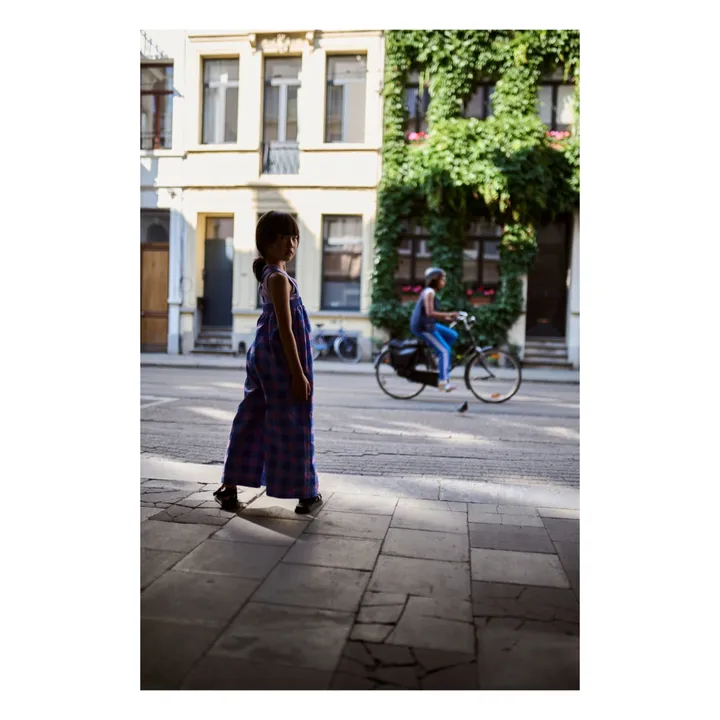 Jumpsuit kariert Wavy | Blau- Produktbild Nr. 4