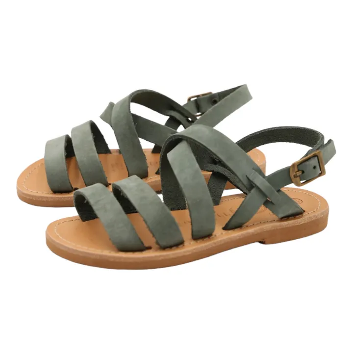 Sandales Jackie | Vert de gris- Image produit n°1