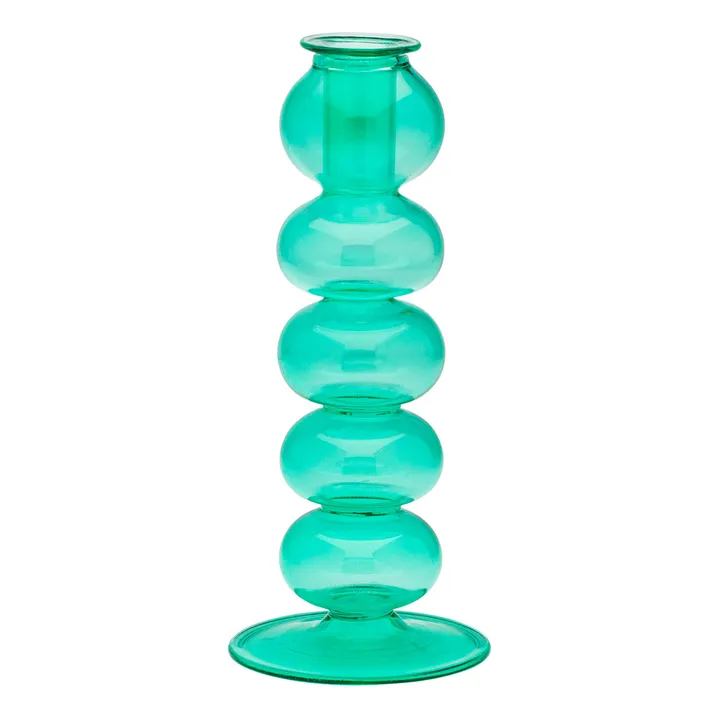 Bougeoir en verre Bubble | Vert- Image produit n°0