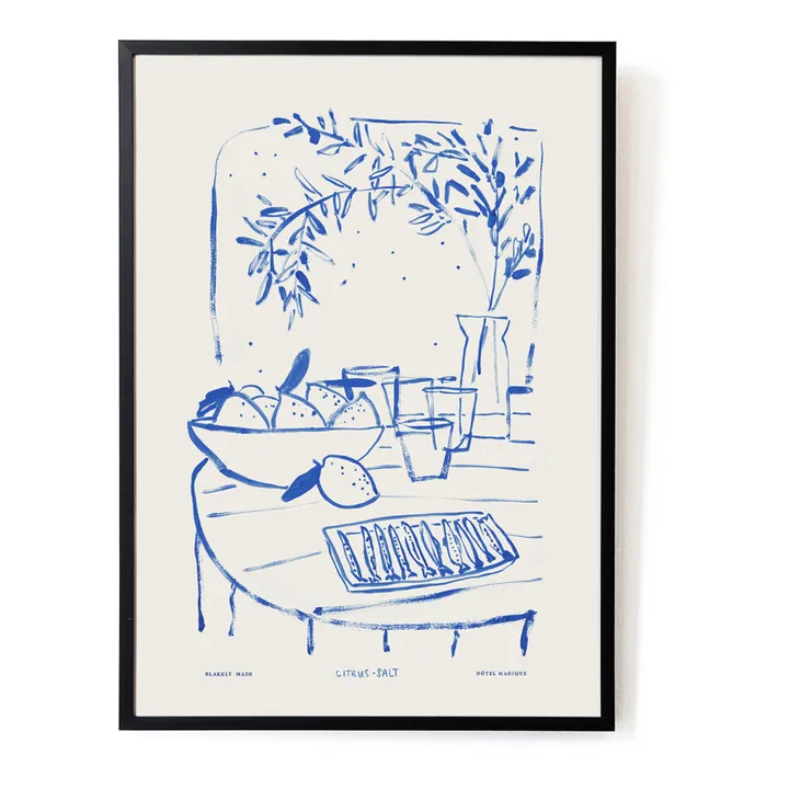 Affiche A3 Citrus and Salt par Blakely Made | Bleu- Image produit n°0