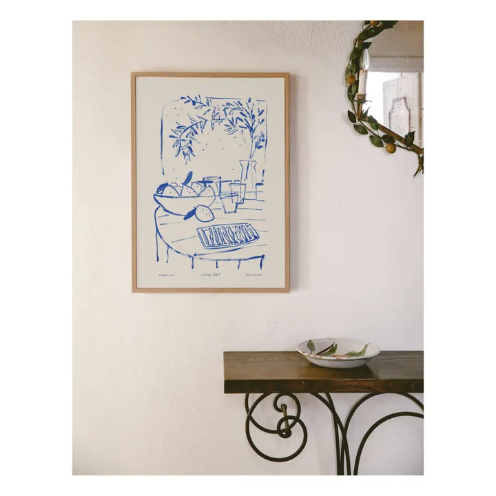 Affiche A3 Citrus and Salt par Blakely Made | Bleu- Image produit n°1