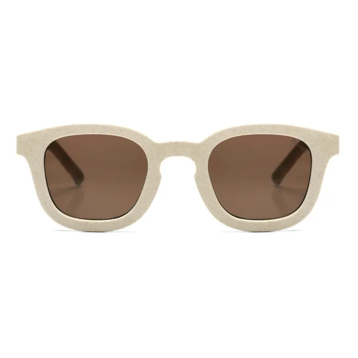 Lunettes de Soleil Carré | Ecru- Image produit n°0