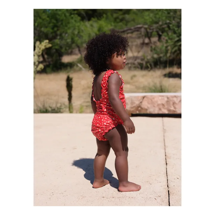 Maillot de Bain 1 pièce Matière Recyclée | Rouge- Image produit n°2