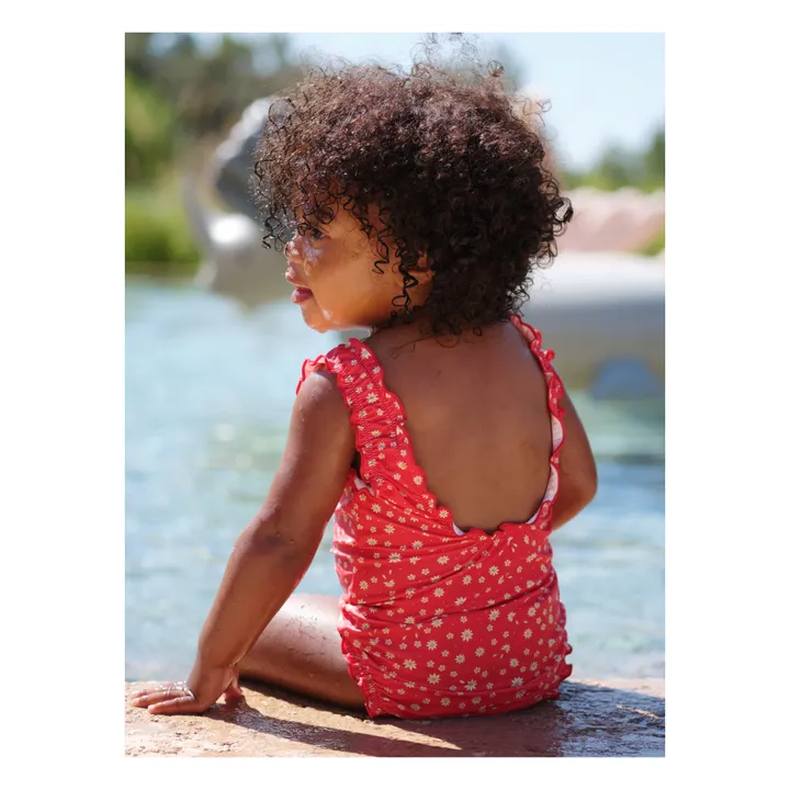 Maillot de Bain 1 pièce Matière Recyclée | Rouge- Image produit n°3