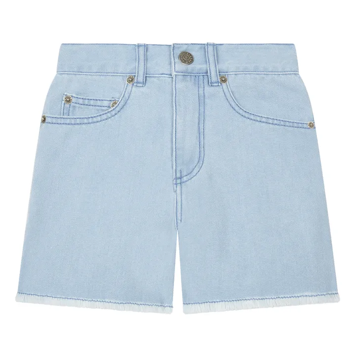 Short Denim Bleach | Bleu- Image produit n°0