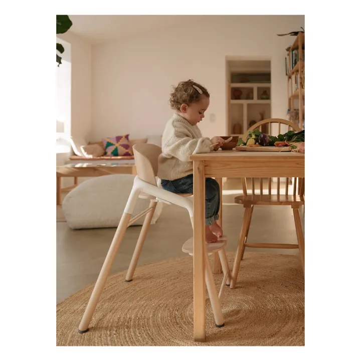 Chaise haute Bugaboo Giraffe | Bois clair- Image produit n°1