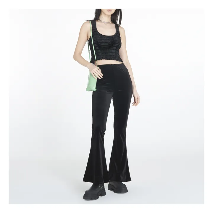 Top Smock Velours Jersey | Noir- Image produit n°1