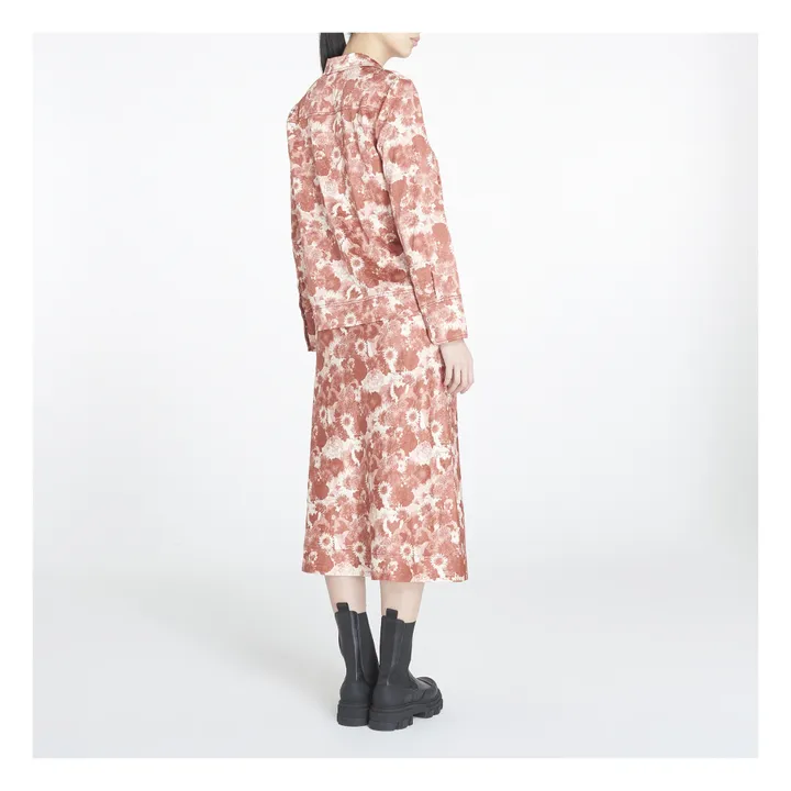 Chemise Froissée Satin | Terracotta- Image produit n°3