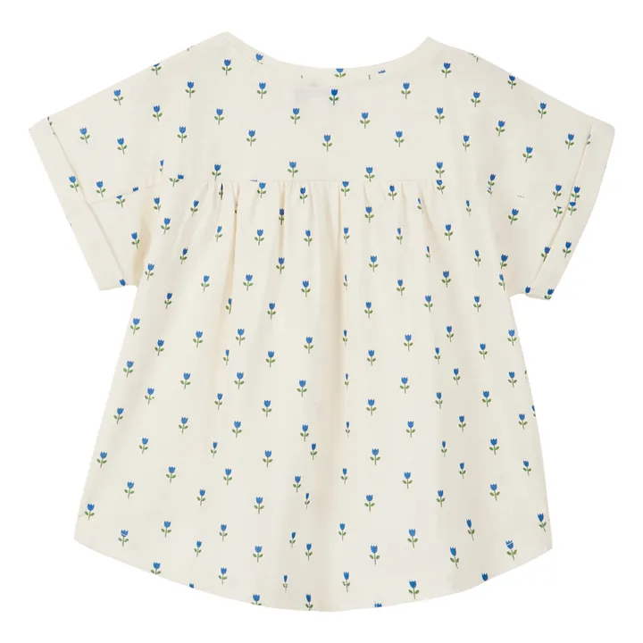 T-Shirt Coton Bio Tulipes | Ecru- Image produit n°1