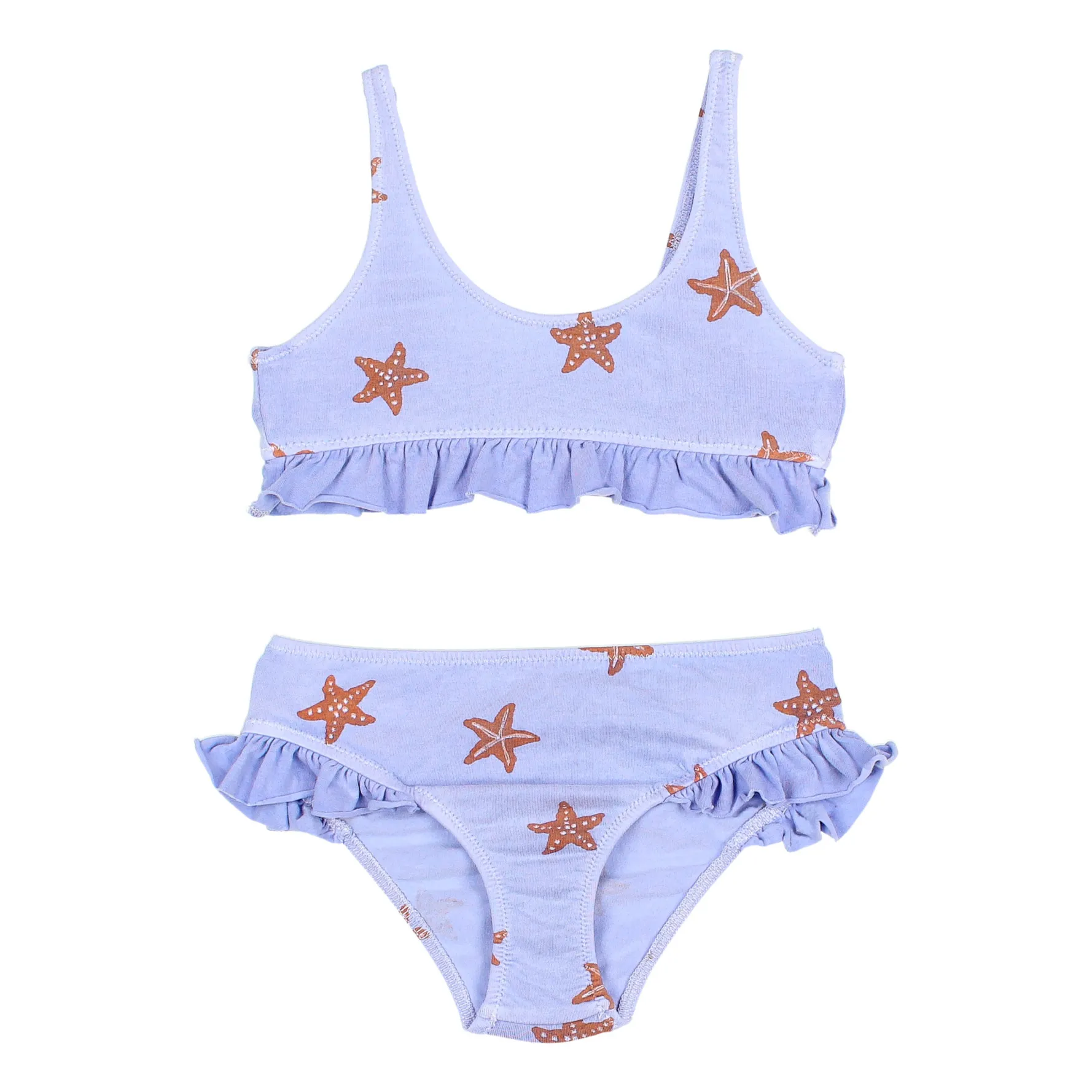 B Ho Organic Cotton Starfish Bikini Lavender Smallable