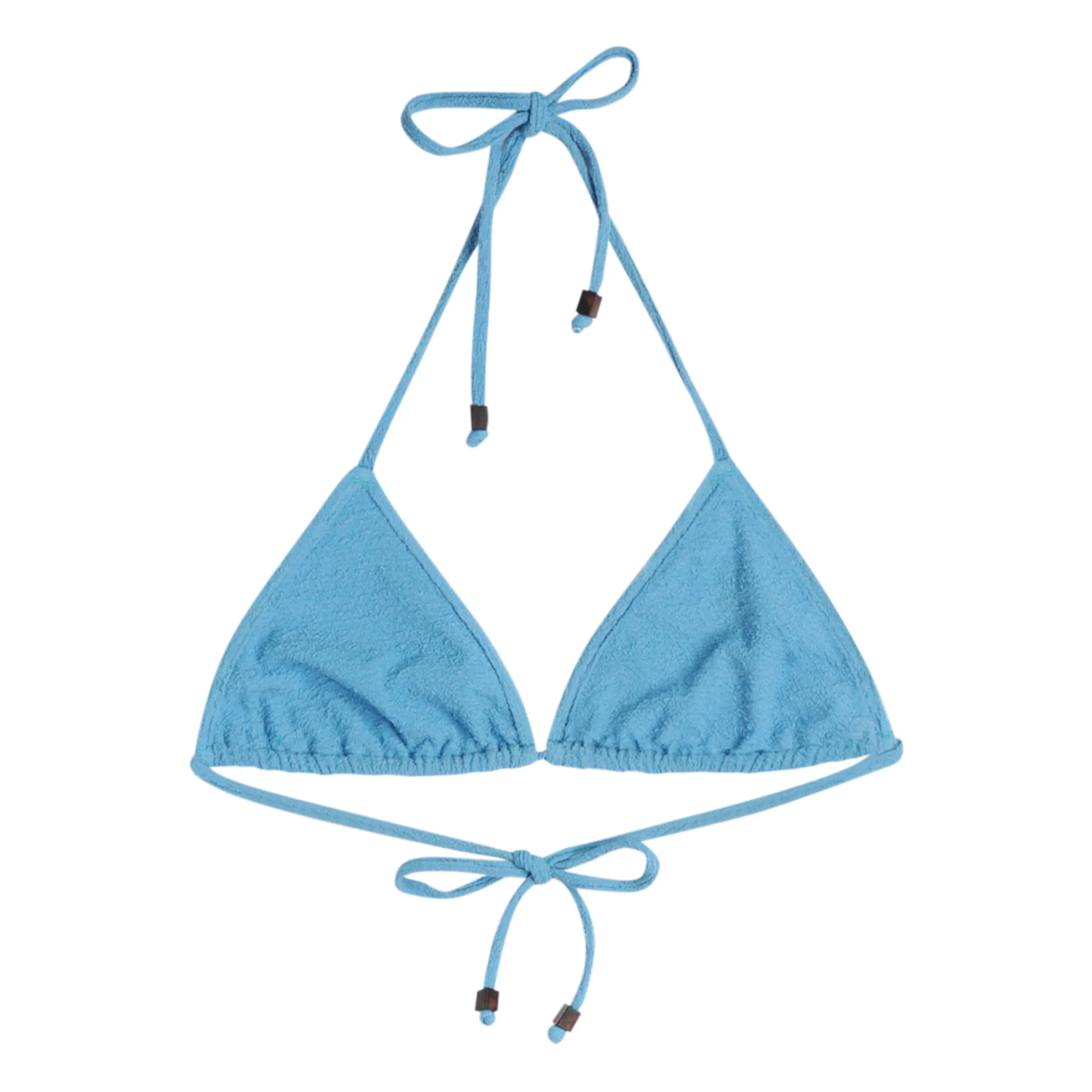Icone Angelo Textured Bikini Top Blue Smallable