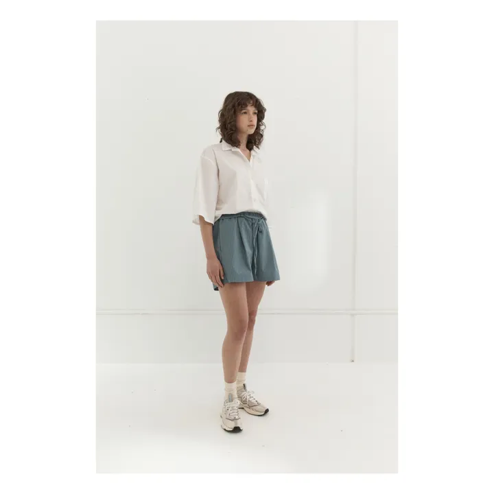 Set Double Loop Coton Bio | Blanc- Image produit n°3