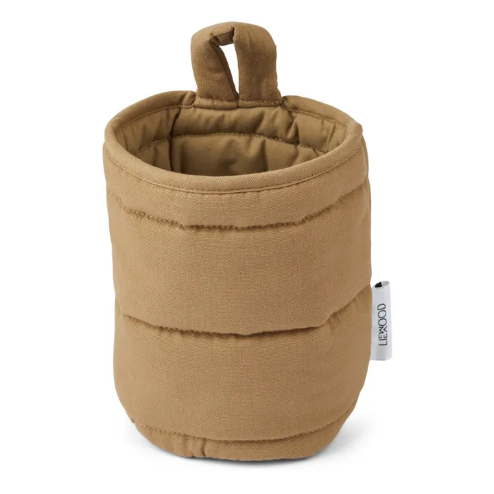 Panier de rangement en coton bio Faye | Beige- Image produit n°0