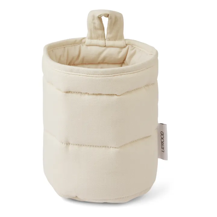 Panier de rangement en coton bio Faye | Sable- Image produit n°0