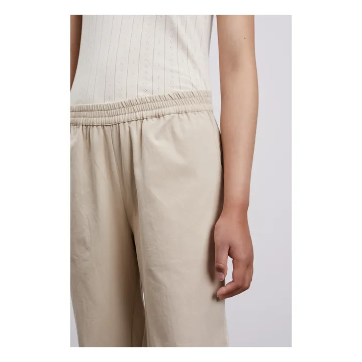 Pantalon Abby Coton Bio | Sable- Image produit n°3