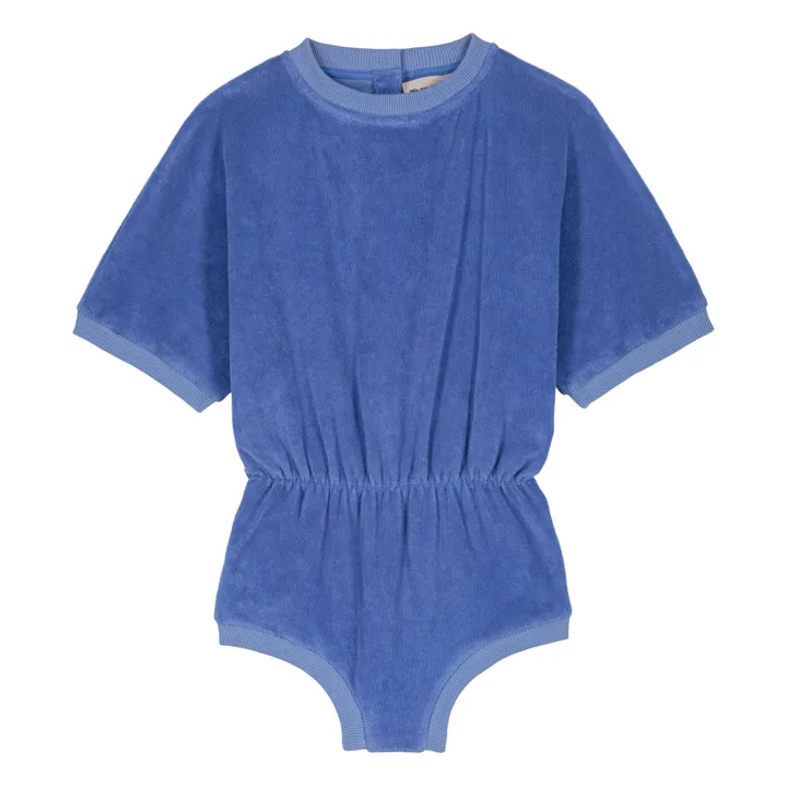 Combishort Romy Eponge Coton Bio | Bleu roi- Image produit n°0