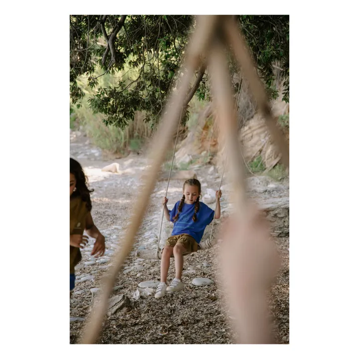 Sweat Brad Molleton Coton Bio | Bleu- Image produit n°1