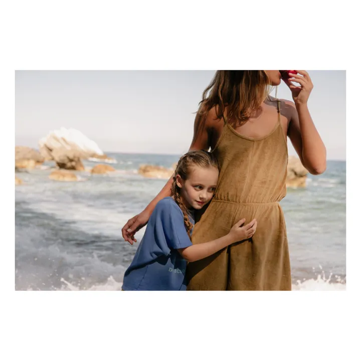 Sweat Brad Molleton Coton Bio | Bleu- Image produit n°2