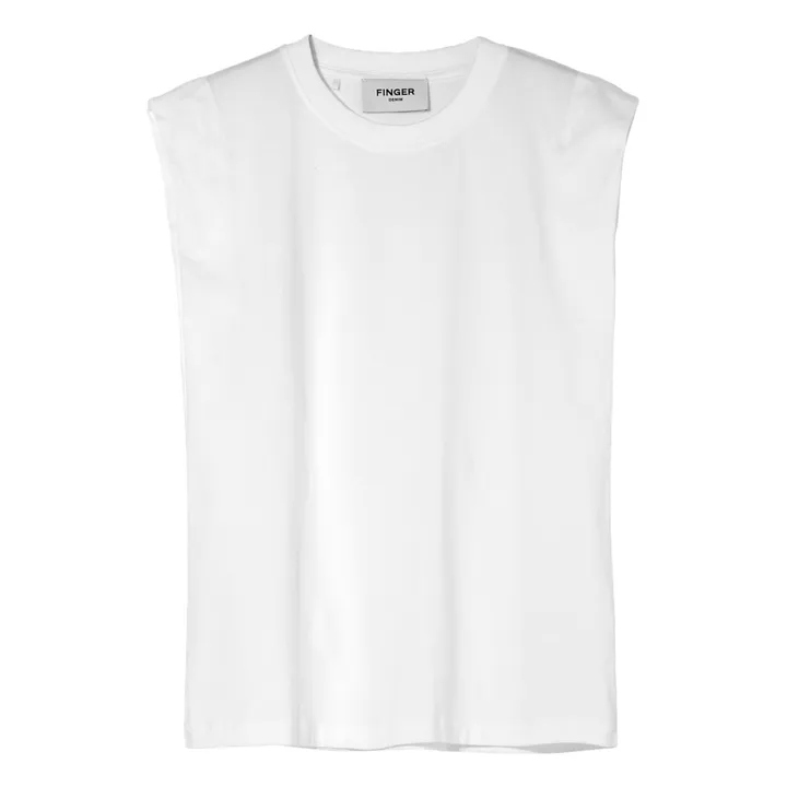 Camiseta de asas algodón orgánico | Blanco- Imagen del producto n°0