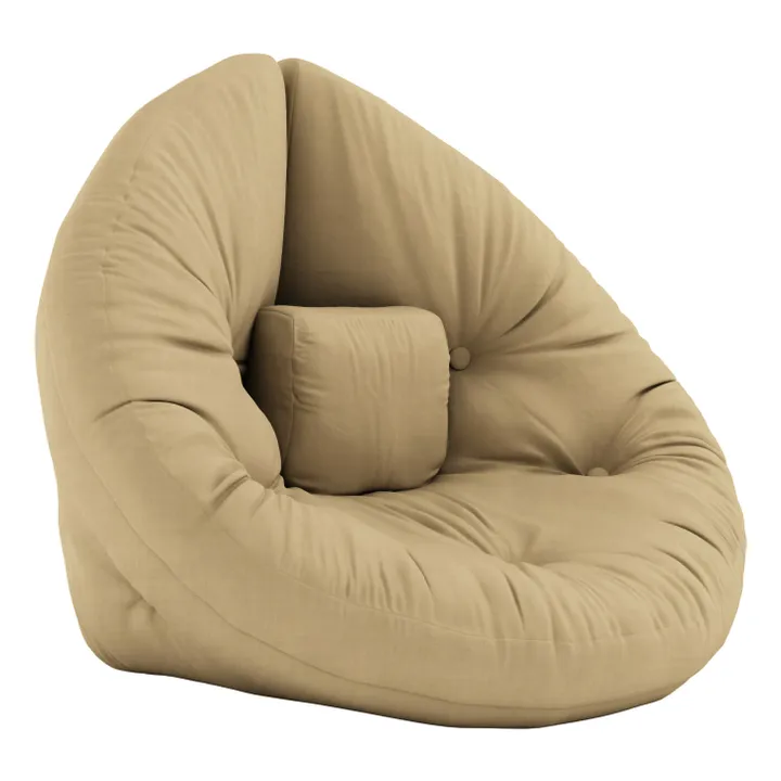Fauteuil-pouf Nido pour enfant | Beige- Image produit n°0
