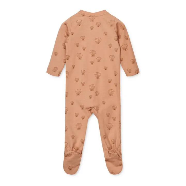 Pyjama avec pieds Coton Bio Boye | Rose- Image produit n°2