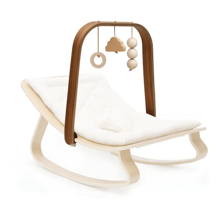 Arco de estímulo con sus juguetes para hamaca Levo | Walnut- Imagen del producto n°0