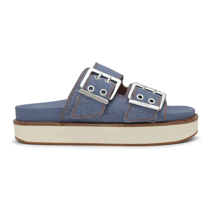 Sandales Chunky à Boucles Denim | Bleu- Image produit n°0