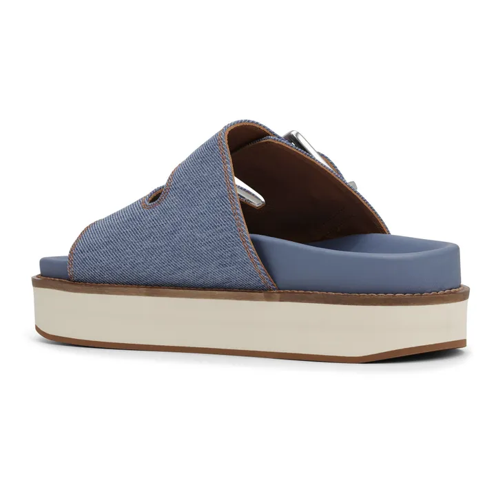 Sandales Chunky à Boucles Denim | Bleu- Image produit n°2
