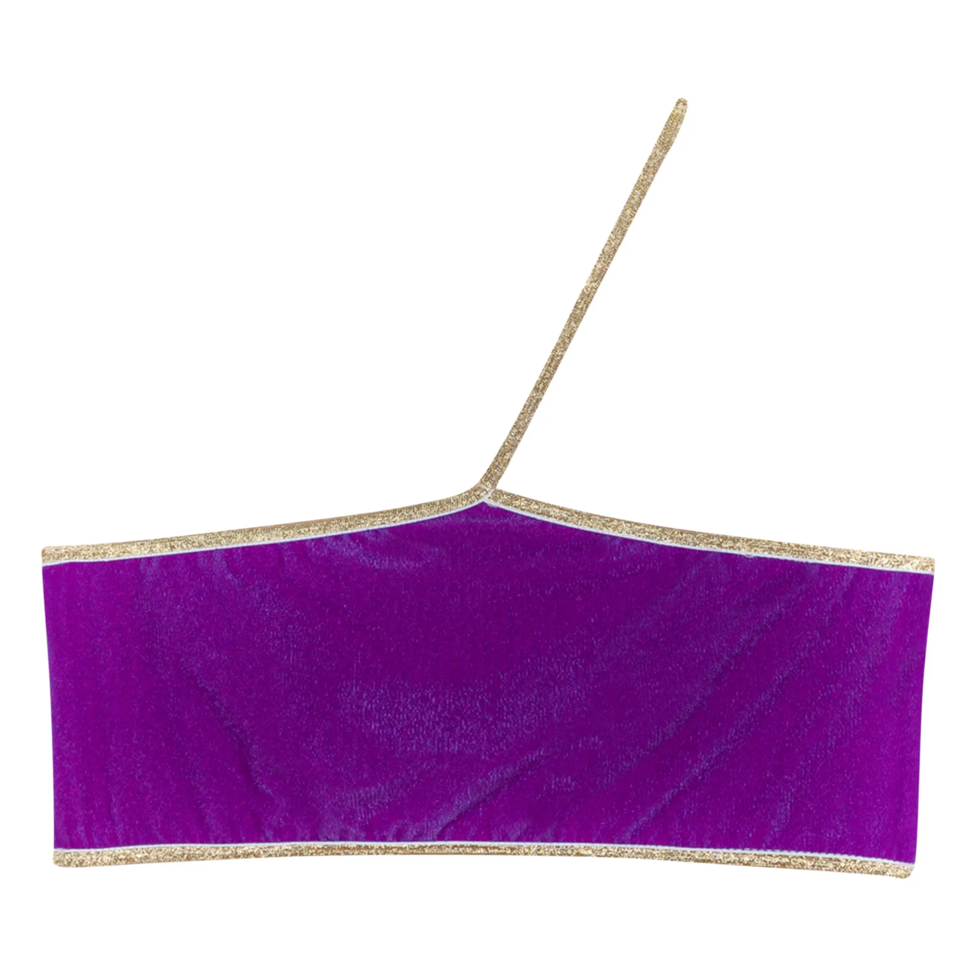 La Nouvelle Sylvie Asymmetrical Bikini Top Purple Smallable