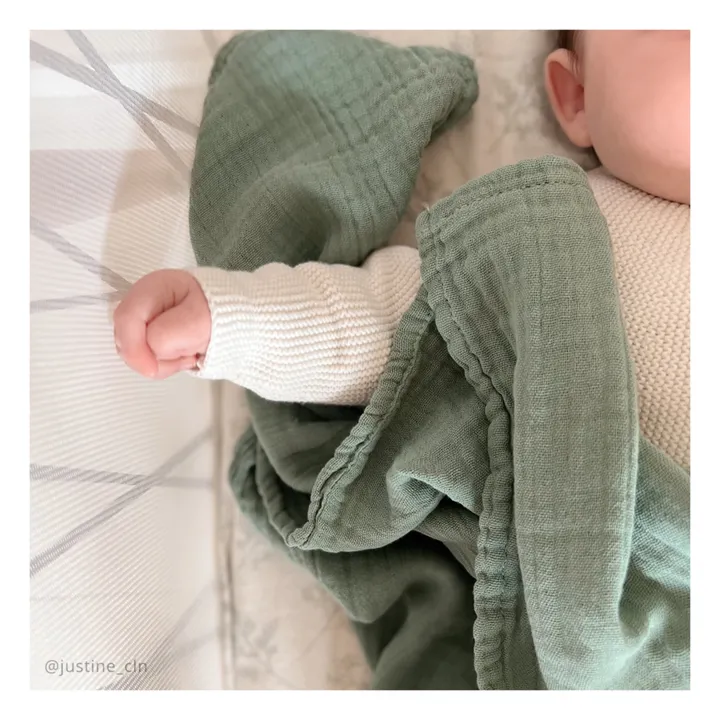 Doli Swaddling Cloths - Set of 2 | Vert Lichen- Product image n°2