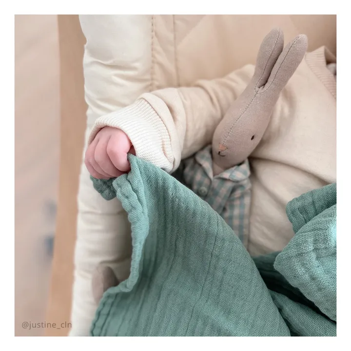Doli Swaddling Cloths - Set of 2 | Vert Lichen- Product image n°5