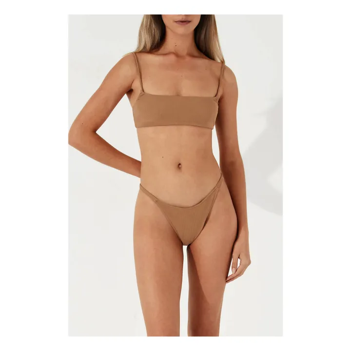 Bas de Maillot Almond Côtelé | Camel- Image produit n°2