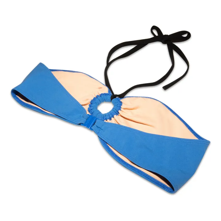 Miska Paris Two Tone Bandeau Bikini Top Royal Blue Smallable