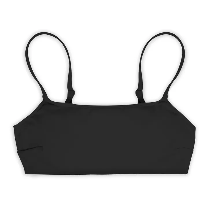 Haut de Maillot de Bain Bio Bralette | Noir- Image produit n°0
