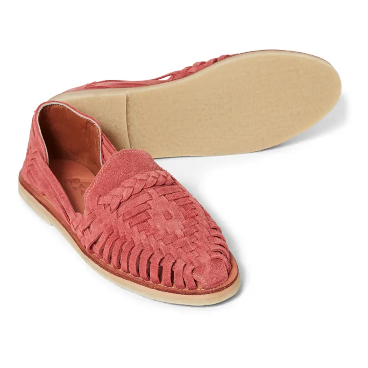 Sandales Alegre Suede | Rouge framboise- Image produit n°1